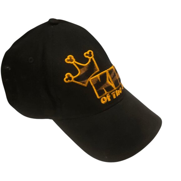 Disneys Animal Kingdom Baseball Cap King Of The Jungle Black Hat Adjustable - Picture 2 of 16